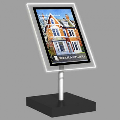 A3 Portrait Freestanding Light Panel | With Bevel